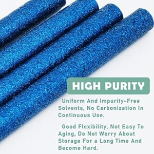20pcs 11mmx100mm Glitter Blue Glue Sticks for Glue Gun,Hot Glue Gun Refill Sticks for Handmade Craft DIY Project