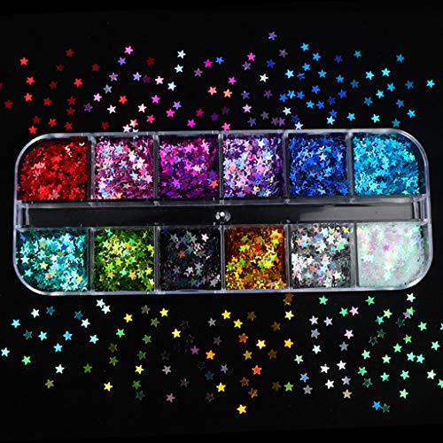 Diarypiece Fluorescent Sequins Flakes Resin Epoxy Mold, for Jewelry Filling Glow in the Dark Holographics Glitter