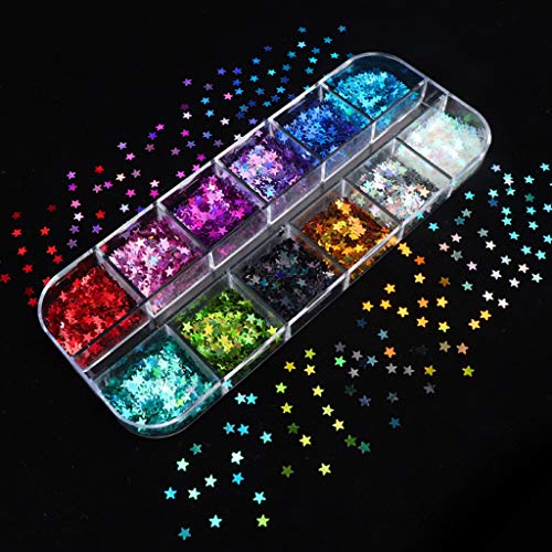 Diarypiece Fluorescent Sequins Flakes Resin Epoxy Mold, for Jewelry Filling Glow in the Dark Holographics Glitter