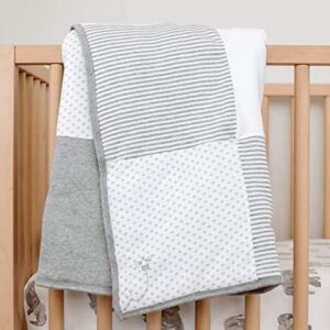 Burt's Bees Baby - Reversible Quilt, Baby and Toddler Nursery Blanket, Organic Cotton Shell & Polyester Fill