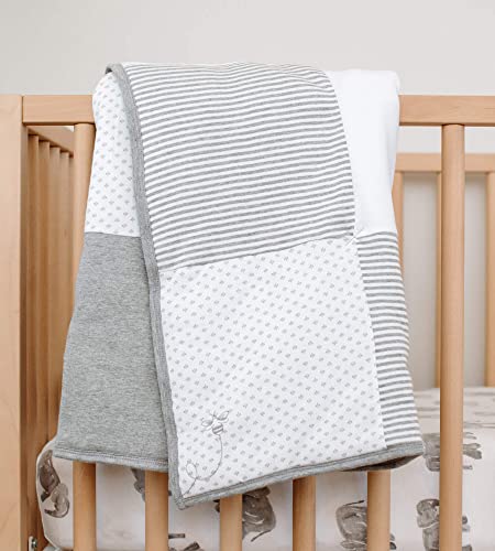 Burt's Bees Baby - Reversible Quilt, Baby and Toddler Nursery Blanket, Organic Cotton Shell & Polyester Fill