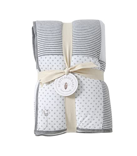 Burt's Bees Baby - Reversible Quilt, Baby and Toddler Nursery Blanket, Organic Cotton Shell & Polyester Fill