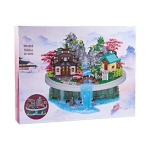 Peachtree Micro Blocks for Adults Mini Bricks Decorative Models Kit, a Chinese Ancient Famous Architecture and Collection DIY Toys Gift Set for Kids (7626 pcs)