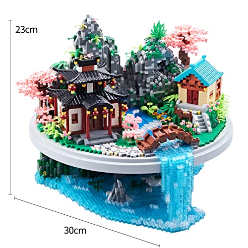 Peachtree Micro Blocks for Adults Mini Bricks Decorative Models Kit, a Chinese Ancient Famous Architecture and Collection DIY Toys Gift Set for Kids (7626 pcs)