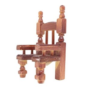 Susaniita - Wooden Chair for Nativity Set Size 1: Sized for Baby Jesus Figure 3 to 4 Inches Tall, Silla para Niño Dios - 5 in (H) X 2.5 in (W)