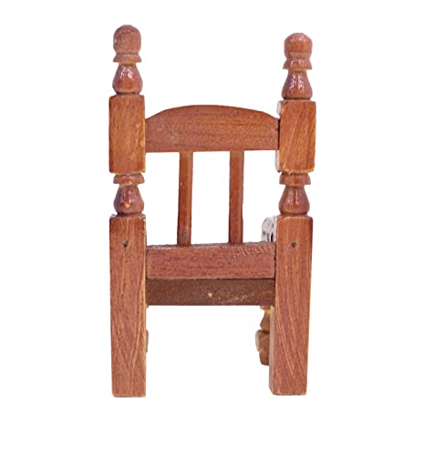 Susaniita - Wooden Chair for Nativity Set Size 1: Sized for Baby Jesus Figure 3 to 4 Inches Tall, Silla para Niño Dios - 5 in (H) X 2.5 in (W)