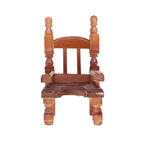 Susaniita - Wooden Chair for Nativity Set Size 1: Sized for Baby Jesus Figure 3 to 4 Inches Tall, Silla para Niño Dios - 5 in (H) X 2.5 in (W)