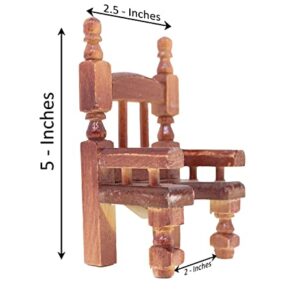 Susaniita - Wooden Chair for Nativity Set Size 1: Sized for Baby Jesus Figure 3 to 4 Inches Tall, Silla para Niño Dios - 5 in (H) X 2.5 in (W)