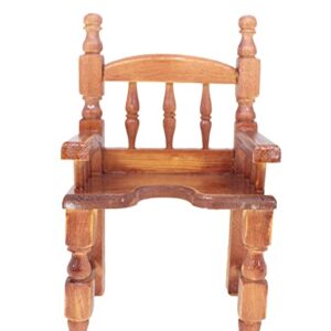 Susaniita - Wooden Chair for Nativity Set Size 4: Sized for Baby Jesus Figure 7 to 8 Inches Tall, Silla para Niño Dios - 8.75 in (H) X 5.5 in (W)