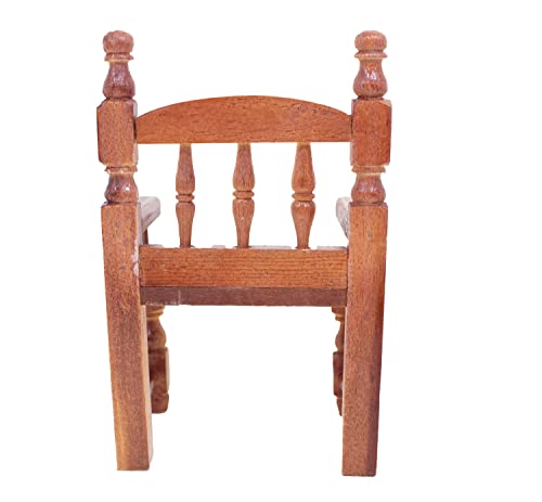 Susaniita - Wooden Chair for Nativity Set Size 4: Sized for Baby Jesus Figure 7 to 8 Inches Tall, Silla para Niño Dios - 8.75 in (H) X 5.5 in (W)