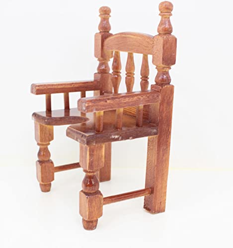 Susaniita - Wooden Chair for Nativity Set Size 4: Sized for Baby Jesus Figure 7 to 8 Inches Tall, Silla para Niño Dios - 8.75 in (H) X 5.5 in (W)