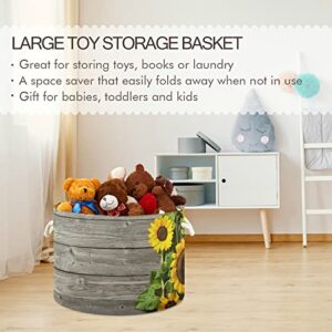 xigua Cotton Rope Basket Sunflower Board Baby Laundry Basket Blanket Kids Toy Storage Basket Glove Box