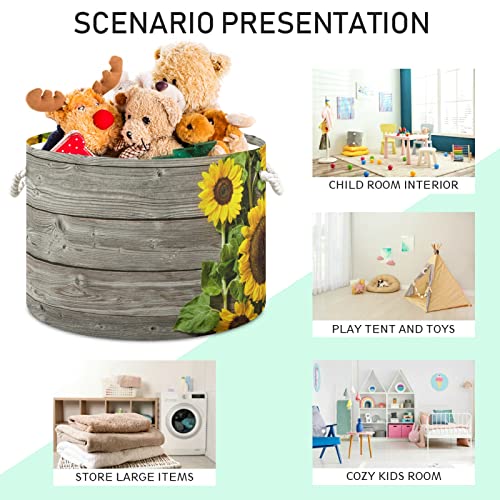 xigua Cotton Rope Basket Sunflower Board Baby Laundry Basket Blanket Kids Toy Storage Basket Glove Box