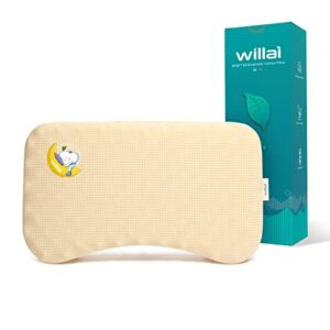 willai baby toddler pillow,soft and breathable silicone pillow with machine washable,suitable for baby bed,toddler travel bed,kids bed.