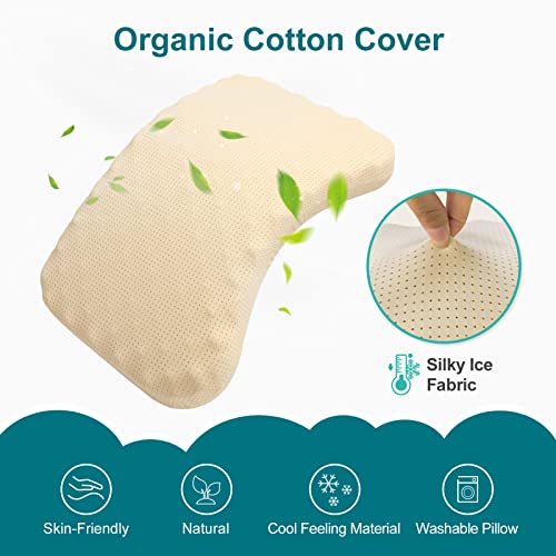 willai Baby Toddler Pillow,Soft and Breathable Silicone Pillow with Machine Washable,Suitable for Baby Bed,Toddler Travel Bed,Kids Bed.