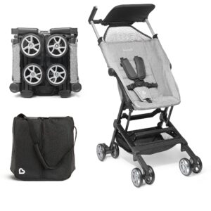 munchkin® sparrow™ ultra compact lightweight travel stroller for babies & toddlers, grey