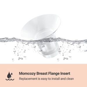 Momcozy Flange Insert 21mm Compatible with S9/S12 Series Wearable Breastpump, Wearable Breast Pump Shield/Flange Insert, Pump S9/S12 Parts Replace (21mm)