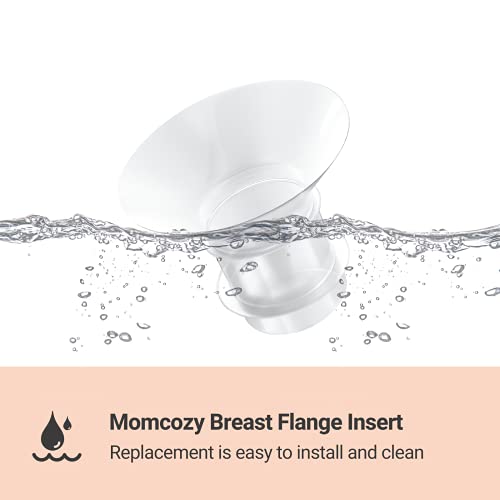 Momcozy Flange Insert 21mm Compatible with S9/S12 Series Wearable Breastpump, Wearable Breast Pump Shield/Flange Insert, Pump S9/S12 Parts Replace (21mm)