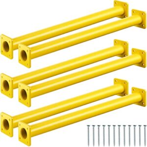 set of 6 monkey bars ladder rungs playground sets for backyards steel swing set accessories playground equipment outdoor climbing kits for children outdoor indoor playroom supplies (yellow, 16.5 inch)
