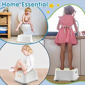 6 Pack Step Stool for Kids Toddler Step Stool Kids for Bathroom Sink Toilet Stools for Potty Training, Bathroom, Kitchen, Bedroom, Toy Room and Living Room Step Stool with Non Slip Base