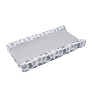 Changing Pad Cover - Baby Ultra Soft Hypoallergenic Silky Comfort Knit Sheets Cotton Diaper Change Table Pad Covers Stretchy Crib Decoration for Newborn - Gray Elephants