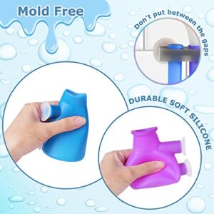 Bath Toys for Kids Ages 4-8, Silicone Bathtub Toys with Mesh Bag, Possess 3 Unique Color Changing, Includes 4 Beaker, Test Tube and Inspiration Cards, Perfect STEM Gift for Toddlers, Boys & Girls