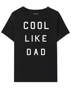 the children's place baby and toddler short sleeve family graphic t-shirts, cool like dad single
