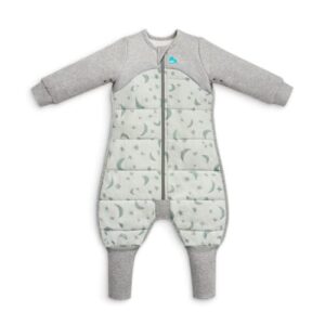 love to dream warm baby sleep suit (12-24 mo), super soft temp regulating sleeping sack, 2.5tog warm wearable blanket, olive