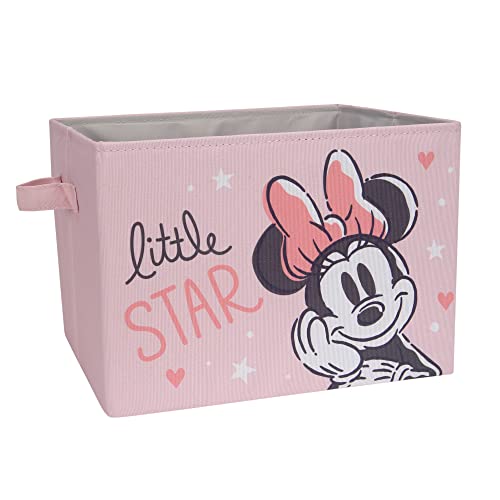 Lambs & Ivy Disney Baby Minnie Mouse Pink Foldable Storage Basket/Container/Bin