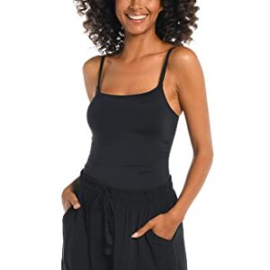 La Blanca Women's Beach Short Swimsuit Cover Up, Black//Beachcomber Basics, L