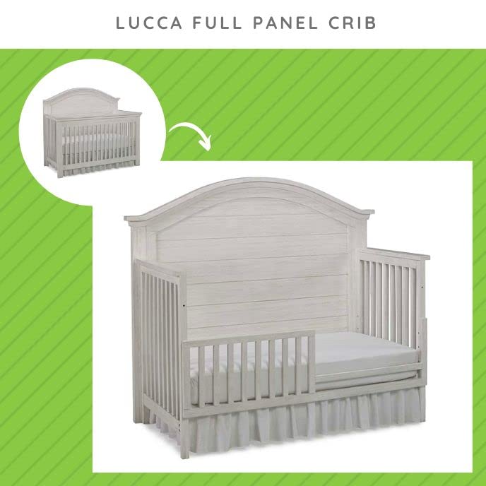 Toddler Bed Safety Guard Rail for Dolce Babi Cribs | Multiple Finishes Available (Seashell)