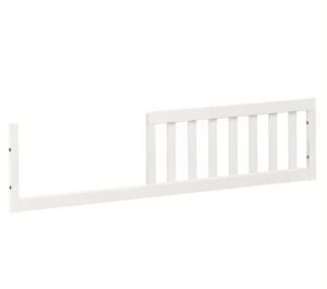 cc kits toddler bed safety guard rail for emma regency crib by million dollar baby | item 10799 (warm white)