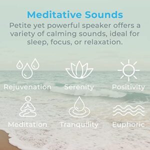 Pure Enrichment® Wave™ Mini Zen Soothing Sound Machine - Portable Sound Machine for Yoga Studios, Travel & Sleep - 6 Relaxing Sounds, Optional Timer & Rechargeable Lithium Battery (Tranquil Green)