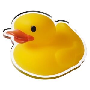 boggbeans rubber ducky charm for bogg bag, simply southern totes, and similar styles. acrylic 3" animal charm accessories for beach totes