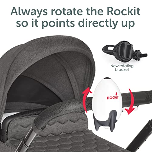 Rockit Rocker USB Rechargeable 2.0. Rock-it Baby Rocker Rocks Any Stroller, Bassinet, Pushchair or Buggy. Comes with Rotating Bracket.