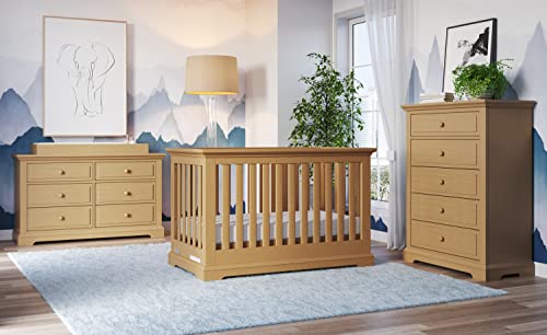 Child Craft Jordyn Euro 4-in-1 Convertible Crib, Biscotti