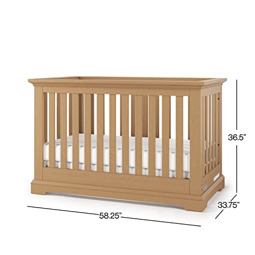 Child Craft Jordyn Euro 4-in-1 Convertible Crib, Biscotti