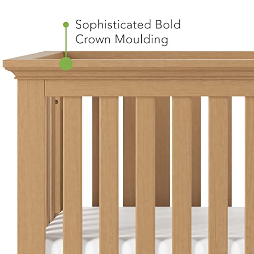 Child Craft Jordyn Euro 4-in-1 Convertible Crib, Biscotti