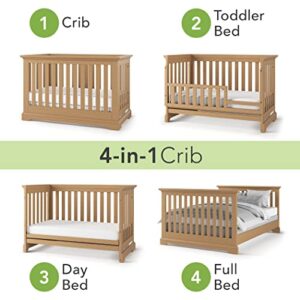 Child Craft Jordyn Euro 4-in-1 Convertible Crib, Biscotti