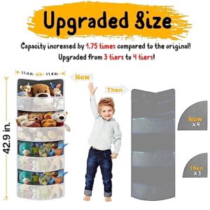 Ofiray-home Soft Corner Shelf | Safe Hanging Organizer | Child-Friendly Wall Mount Storage | for Sundries, Toys, Stuffed Animals, Diapers | for Pantry Closet Bedroom Nursery Organization 1-Pack