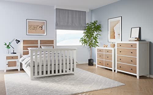 Child Craft Ocean Grove 4-in-1 Convertible Crib, Converts from Crib to Toddler Bed, Day Bed and Full Bed