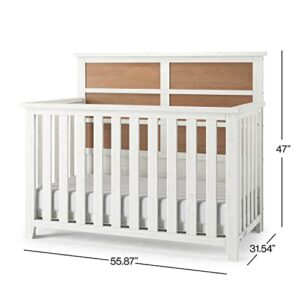 Child Craft Ocean Grove 4-in-1 Convertible Crib, Converts from Crib to Toddler Bed, Day Bed and Full Bed