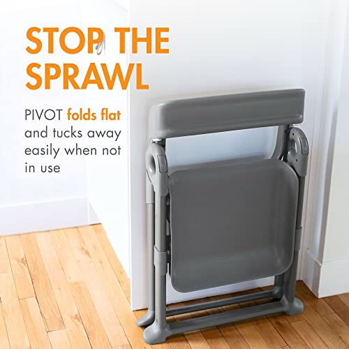 Boon PIVOT Toddler Tower - Folding Step Stool for Kids - 21.75 L x 22.75 W x 34.75 H - Montessori Toddler Kitchen Stool Helper - Ages 18 Months to 4 Years
