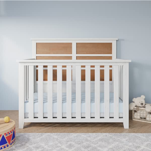 Child Craft Ocean Grove 4-in-1 Convertible Crib, Converts from Crib to Toddler Bed, Day Bed and Full Bed