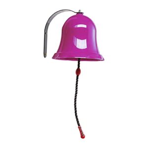 Tachiuwa Hanging Bells Wall Mounted Ship Bells Swing Accessories for Backyard Playground Toddlers Boys Kids , Violet