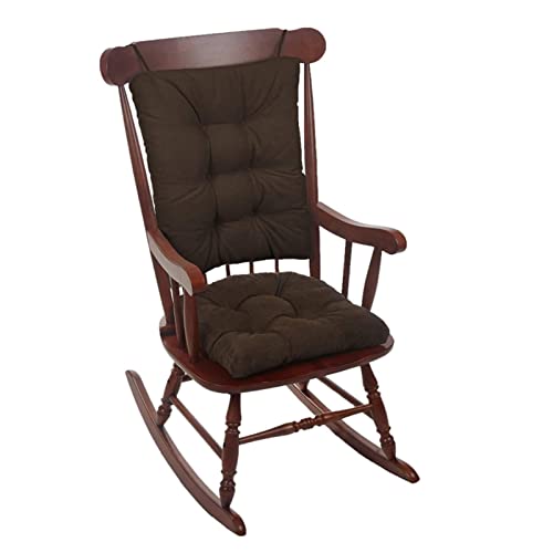 HERMJ Rocking Chair Cushion Non Slip Glider Rocker Seat Pad and Back Rest 2 Piece for Indoor Outdoor Home Life Recliner Deck and Garden Seats 17"x17"and Seat Back 21"x17"