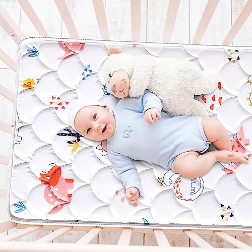 Premium Foam Hypoallergenic Crib Mattress and Toddler Mattress, 5" Dual-Sided, Breathable, and Firm Toddler Bed Mattress,Toddler Mattress for Toddler Bed, Fits Standard Full-Size Crib and Toddler Bed