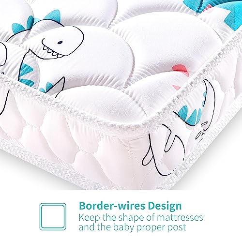 Premium Foam Hypoallergenic Crib Mattress and Toddler Mattress, 5" Dual-Sided, Breathable, and Firm Toddler Bed Mattress,Toddler Mattress for Toddler Bed, Fits Standard Full-Size Crib and Toddler Bed