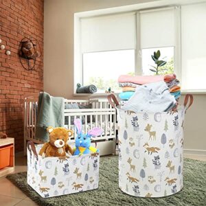 NTAOHAMPER Rectangular Baby Storage Basket,Collapsible Kids Toys Bin,Books Shelf Basket,Gift Basket.Pet Basket(Animal)