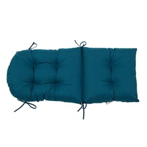 QILLOWAY Indoor/Outdoor High Back Chair Cushion for Adirondack,Spring/Summer Seasonal All Weather Replacement Rocking Chair Cushions. (Peacock Blue)